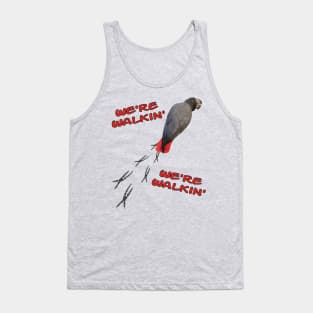 African Grey Parrot Walking Tank Top